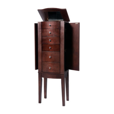 Powell Company Polly Cherry Jewelry Armoire