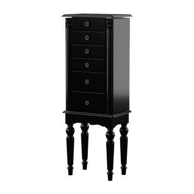 Powell Company Kristen Black Jewelry Armoire