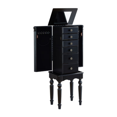 Powell Company Kristen Black Jewelry Armoire