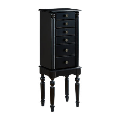 Powell Company Kristen Black Jewelry Armoire