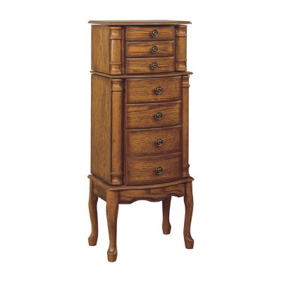 Powell Company Tina Oak Jewelry Armoire, Color Brown JCPenney