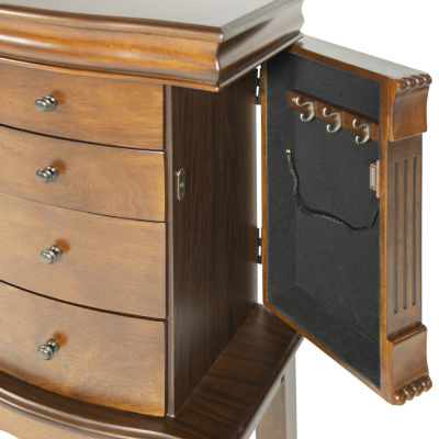 Powell Company Kelsey Walnut Jewelry Armoire