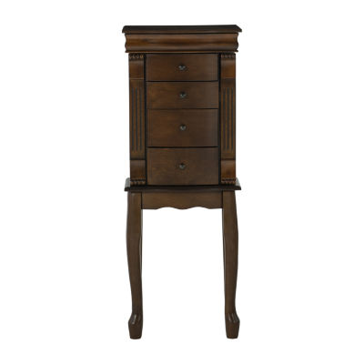 Powell Company Kelsey Walnut Jewelry Armoire