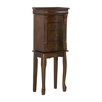 Powell Company Kelsey Walnut Jewelry Armoire