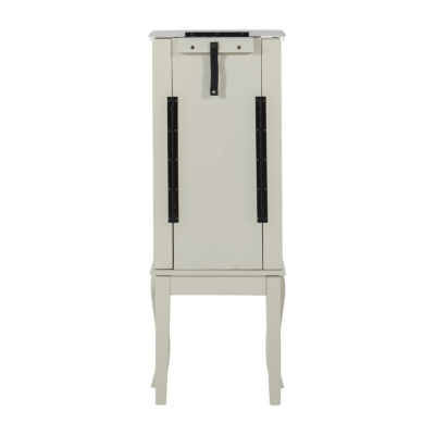 Powell Company Leanne White Jewelry Armoire