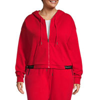 Sports Illustrated Womens Long Sleeve Hoodie Plus, 0x , Red