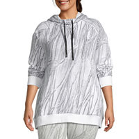 Sports Illustrated Womens Long Sleeve Hoodie Plus, 0x , White
