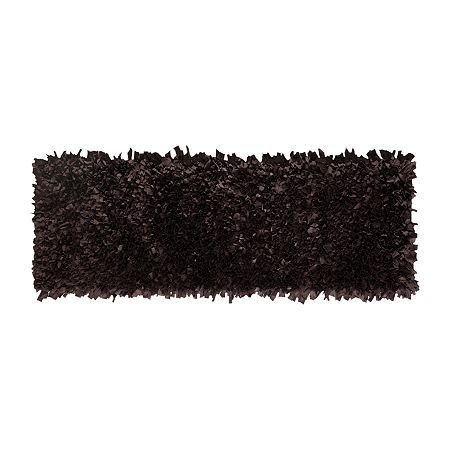 Home Weavers Inc Bella Premium Jersey Shaggy Bath Runner In Brown