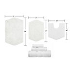 Home Weavers Inc Waterford And Towels Quick Dry Bath Rug Set