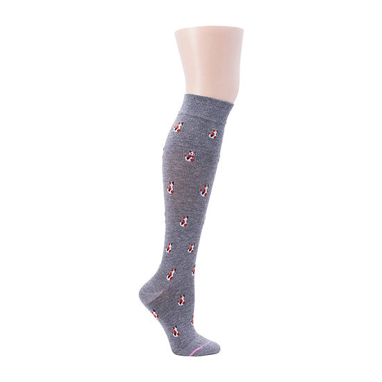 Dr.Motion 1 Pair Knee High Socks Womens, Color: Grey - JCPenney