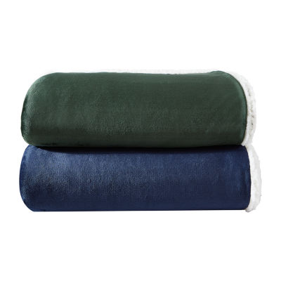 Eddie Bauer Solid Ultra Soft Plush Blanket