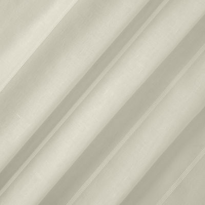 Fieldcrest Heritage Mirron Solid Grommet Top Sheer Single Curtain Panel