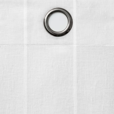 Fieldcrest Heritage Mirron Solid Grommet Top Sheer Single Curtain Panel