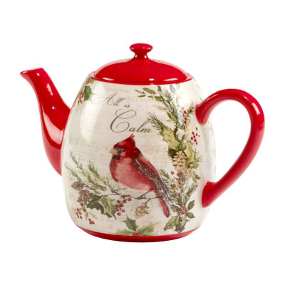 Certified International Silent Night Earthenware Teapot