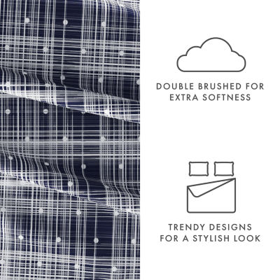 Casual Comfort™ Premium Ultra Soft Polka Dot Pattern Microfiber Wrinkle Free Sheet Set