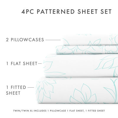 Casual Comfort™ Premium Ultra Soft Vine Pattern Microfiber Wrinkle Free Sheet Set