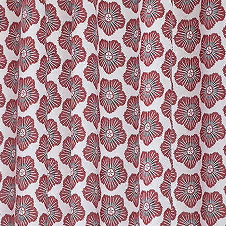 Home Expressions Red Poppy Shower Curtain, One Size, Multiple Colors