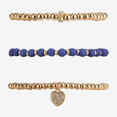 Arizona Gold Tone 5-pc. Heart Bracelet Set