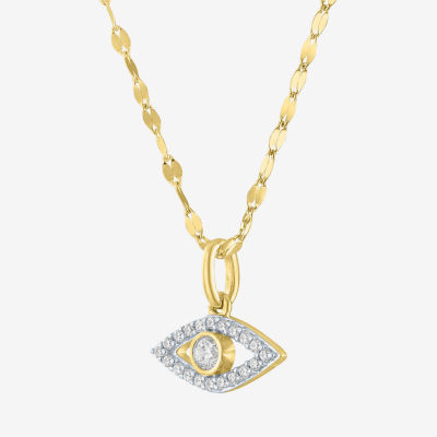 Diamond Addiction (G-H / Si2-I1) Womens White Diamond 10K Gold 18 Inch Y Necklace