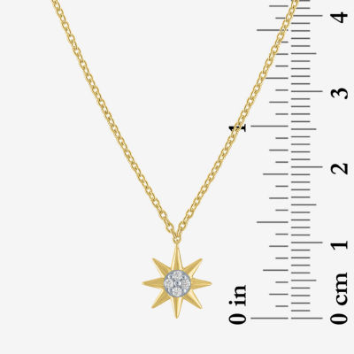 Diamond Addiction (G-H / Si2-I1) Diamond Accent Lab Grown White Diamond 14K Gold Over Silver Sterling Silver Star 2-pc. Jewelry Set