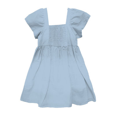 Disney Collection Little & Big Girls Short Sleeve Flutter Stitch A-Line Dress