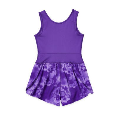 Xersion Little & Big Girls Sleeveless Romper