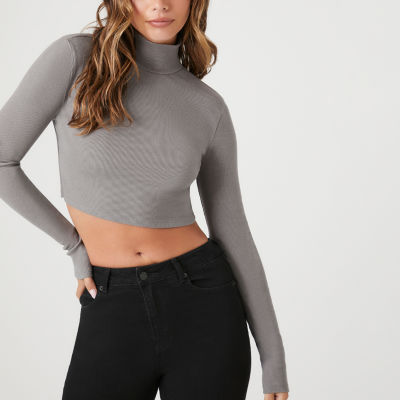 Cropped Turtleneck Sweater | Forever 21