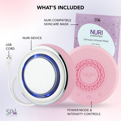 Spa Sciences Nuri Led Thermal Smart Facial Skincare Mask Infuser