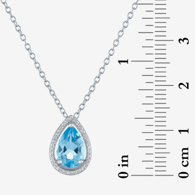 2-pc.Birthstone Necklace Set in Sterling Silver