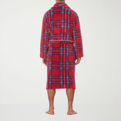 Residence Mens Big and Tall Fleece Long Sleeve Long Length Robe
