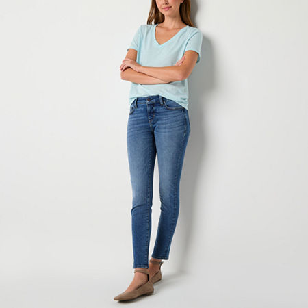 a.n.a Womens Mid Rise Skinny Fit Jean