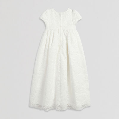 Mia & Mimi Baby Girls Christening 2-pc. Short Sleeve Puffed A-Line Dress