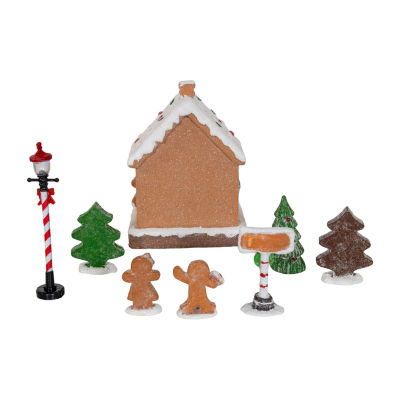 Kurt Adler 1.6-5.1" Led Lighted Gingerbread House Lighted Christmas Tabletop Decor