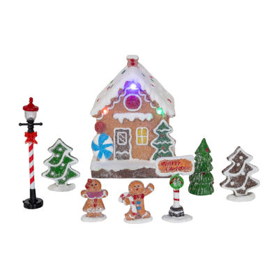 Kurt Adler 1.6-5.1" Led Lighted Gingerbread House Lighted Christmas Tabletop Decor