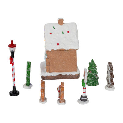Kurt Adler 1.6-5.1" Led Lighted Gingerbread House Lighted Christmas Tabletop Decor