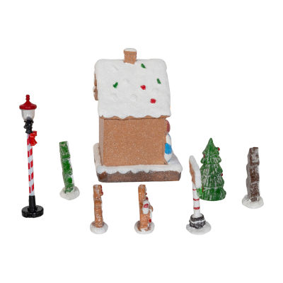 Kurt Adler 1.6-5.1" Led Lighted Gingerbread House Lighted Christmas Tabletop Decor