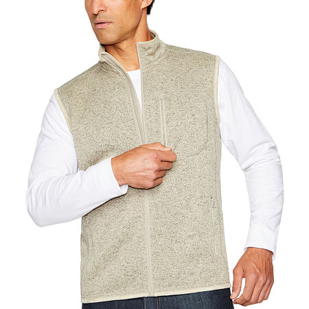 Smiths Workwear Mens Fleece Vest, X-large, Beige