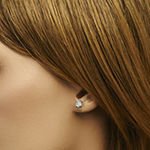 1/4 CT. T.W. Genuine White Diamond 10K White Gold Stud Earrings