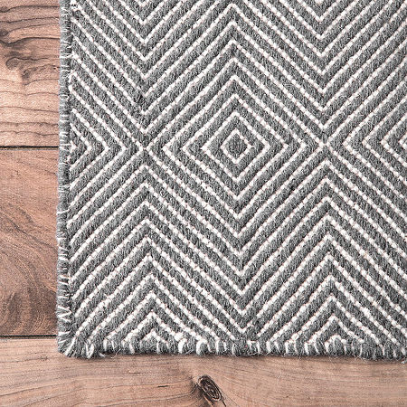 NuLoom Hand Woven Ago Rug, One Size, Gray