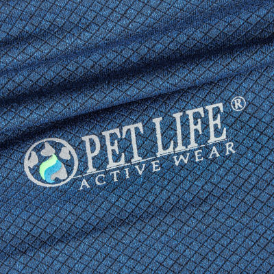 Pet Life ® Active 'Fur-Flexed' Relax-Stretch Wick-Proof Performance Dog Polo T-Shirt