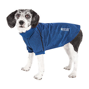 Pet Life Active Relax Stretch Fur Flexed Navy Polo Dog T-Shirt Pet Life Active Relax Stretch Fur Flexed Navy Polo Dog T-Shirt