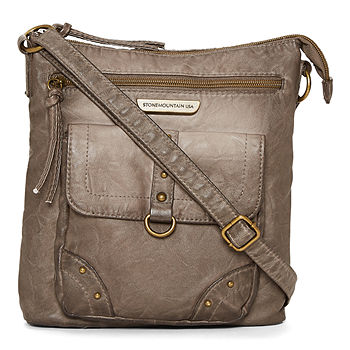 Stone Mountain Smoky Mountain Front Zip Crossbody Handbag