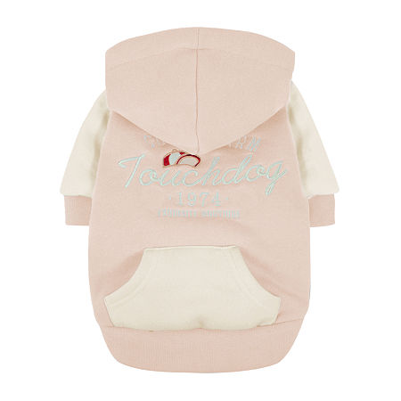 Touchdog 'heritage' Soft-cotton Fashion Dog Hoodie In Pink