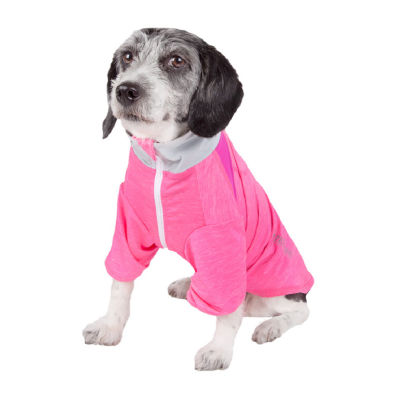 Pet Life ® Active 'Chewitt Wagassy' 4-Way Stretch Performance Long Sleeve Dog T-Shirt