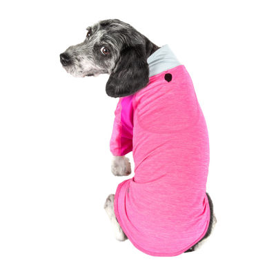 Pet Life ® Active 'Chewitt Wagassy' 4-Way Stretch Performance Long Sleeve Dog T-Shirt