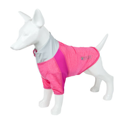 Pet Life ® Active 'Chewitt Wagassy' 4-Way Stretch Performance Long Sleeve Dog T-Shirt