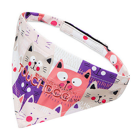 Touchdog Head-popper Fashion Designer Printed Dog Collar In Pink