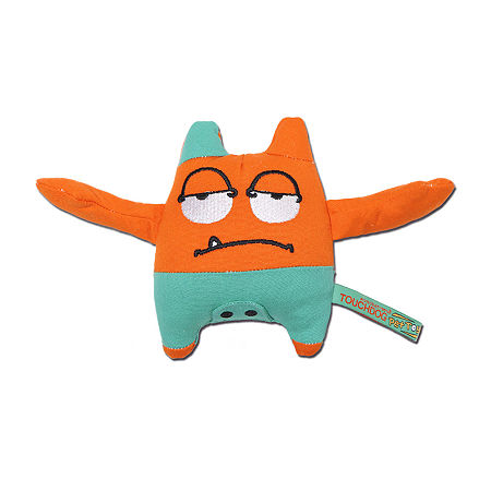 Touchdog Cartoon Sleepy Monster Plush Dog Toy In Multi