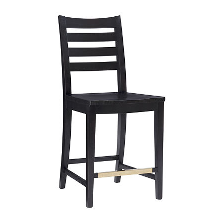 Foden Kitchen And Dinning Room Collection Counter Height Bar Stool, One Size, Black