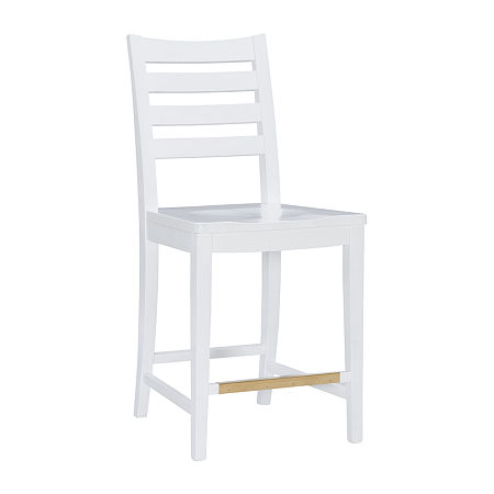 Foden Kitchen And Dinning Room Collection Counter Height Bar Stool, One Size, White